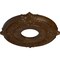 Ekena Millwork Attica Ceiling Medallion (Fits Canopies up to 3 1/2"), 12 3/4"OD x 4"ID x 1/2"P, Root Beer Crackle CM12ATRBC - alternate 3